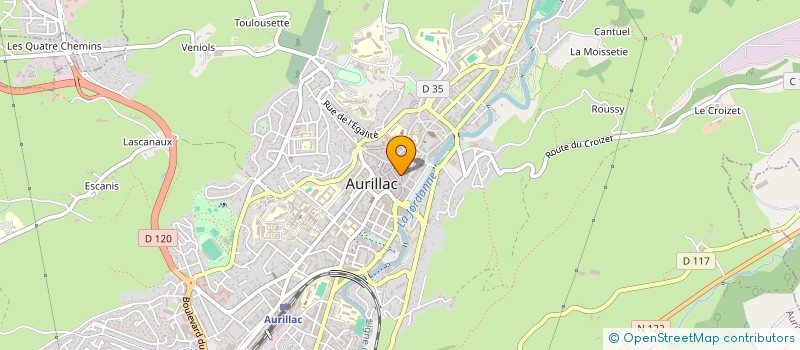 localisation de l'entreprise MONSIEUR ERIC NUREAU à AURILLAC