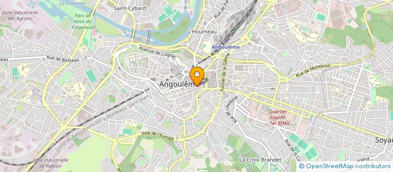 localisation de l'entreprise MONSIEUR ERIC NURY à ANGOULEME