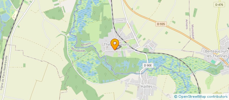 localisation de l'entreprise MONSIEUR ERIC OBJOIS  THEZY-GLIMONT