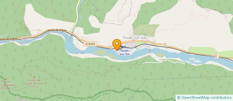 localisation de l'entreprise MONSIEUR ERIC OCCELLI  TOUET-SUR-VAR