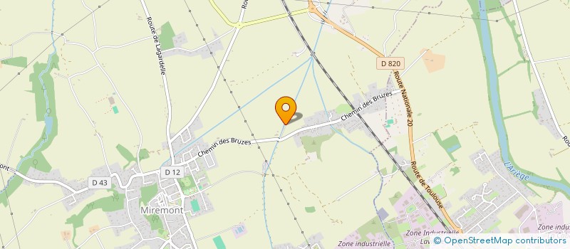 localisation de l'entreprise MONSIEUR ERIC OLIVEIRA  CAUJAC