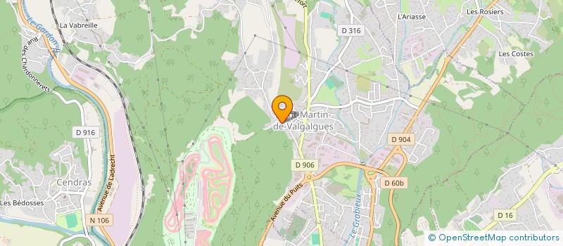 localisation de l'entreprise MONSIEUR ERIC OLIVERA  SAINT-MARTIN-DE-VALGALGUES