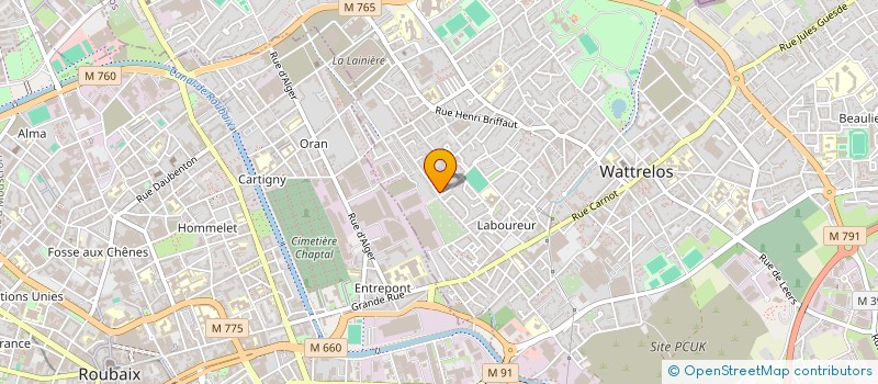 localisation de l'entreprise MONSIEUR ERIC OLIVIER  WATTRELOS