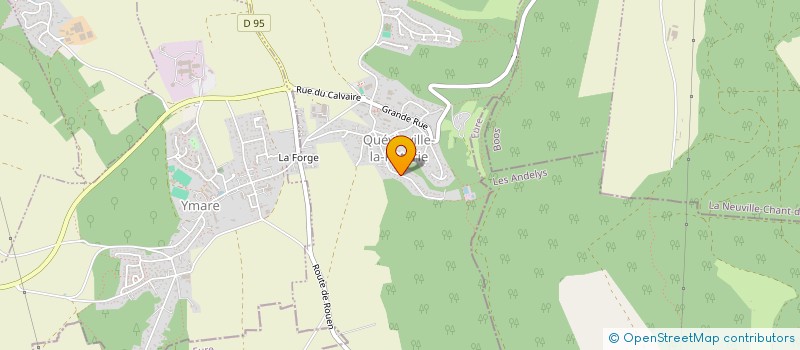 localisation de l'entreprise MONSIEUR ERIC OLIVIER  QUEVREVILLE-LA-POTERIE