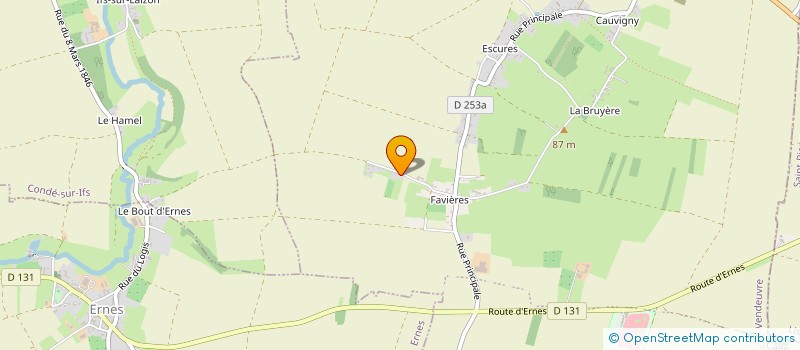 localisation de l'entreprise MONSIEUR ERIC OLIVIERO  VENDEUVRE