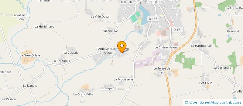 localisation de l'entreprise MONSIEUR ERIC OLLIVIER à CARENTOIR