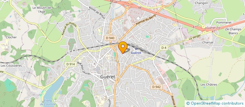 localisation de l'entreprise MONSIEUR ERIC OULLIER à GUERET