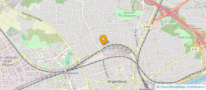 localisation de l'entreprise MONSIEUR ERIC PACIULLO  ARGENTEUIL