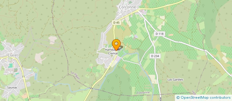 localisation de l'entreprise MONSIEUR ERIC PAGES  BROUZET-LES-QUISSAC