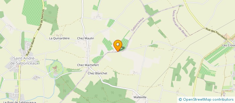 localisation de l'entreprise MONSIEUR ERIC PAGNIEZ  SABLONCEAUX