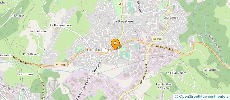 localisation de l'entreprise MONSIEUR ERIC PAILLAGOT  LA TALAUDIERE