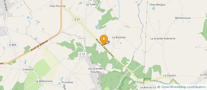 localisation de l'entreprise MONSIEUR ERIC PAILLOT à SAINT-JUNIEN