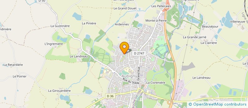 localisation de l'entreprise MONSIEUR ERIC PAJOU à AUBIGNY-LES CLOUZEAUX