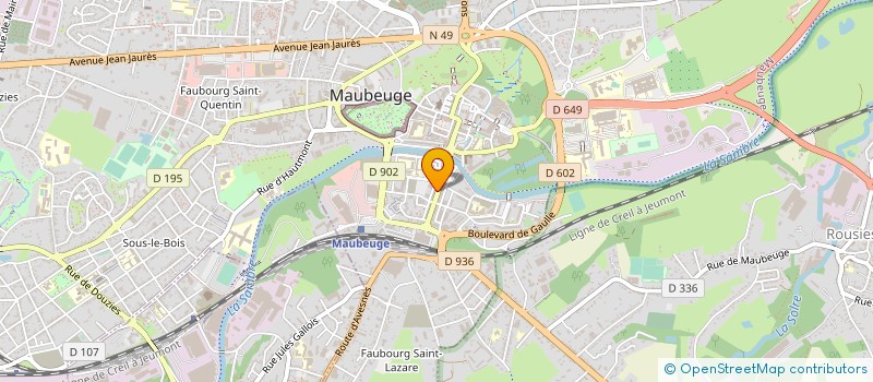 localisation de l'entreprise MONSIEUR ERIC PAMAR  MAUBEUGE