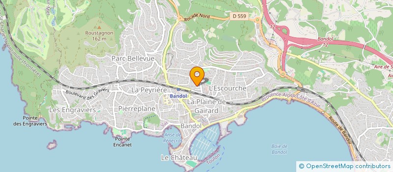 localisation de l'entreprise MONSIEUR ERIC PAPAILHAU à BANDOL