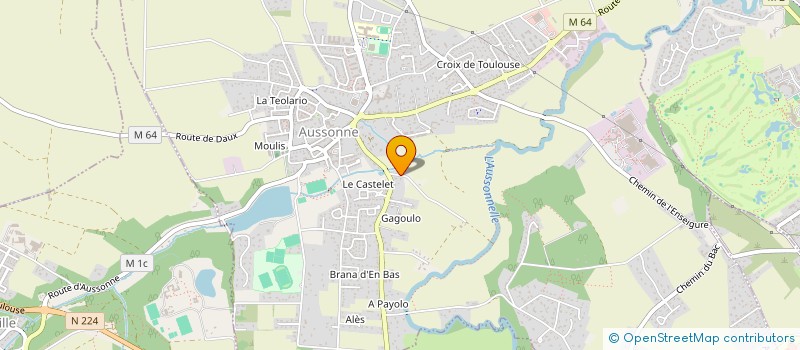 localisation de l'entreprise MONSIEUR ERIC PAPAIX à AUSSONNE