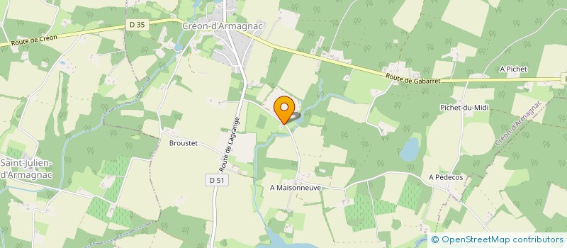 localisation de l'entreprise MONSIEUR ERIC PAPON  CREON-D'ARMAGNAC