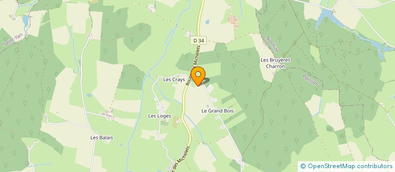 localisation de l'entreprise MONSIEUR ERIC PAQUERIAUD  SAINT-LEGER-LES-PARAY