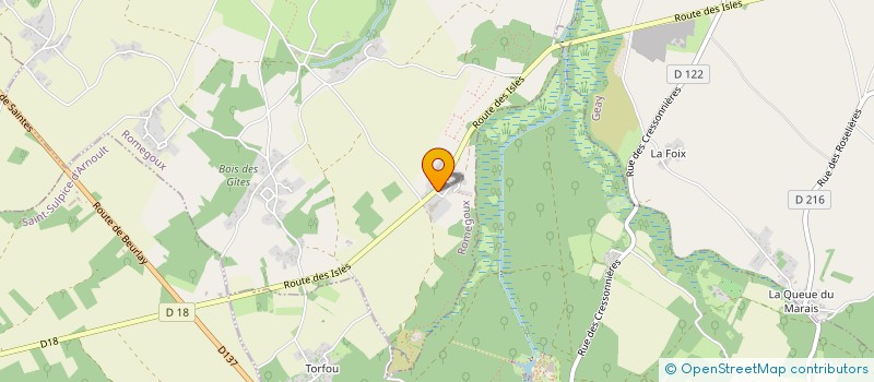 localisation de l'entreprise MONSIEUR ERIC PARENTEAU  ROMEGOUX