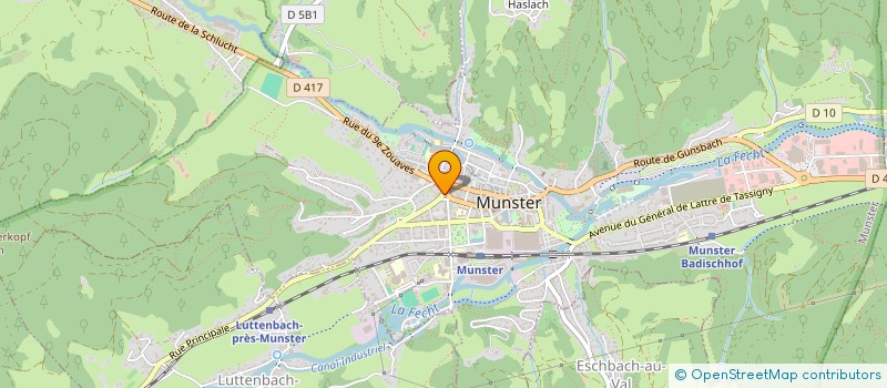 localisation de l'entreprise MONSIEUR ERIC PARMENTIER  MUNSTER