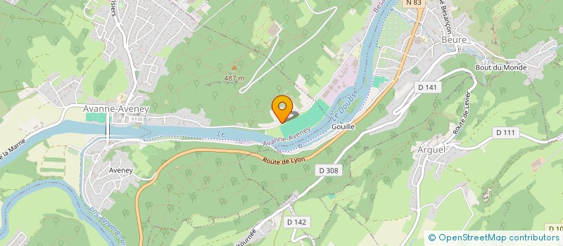 localisation de l'entreprise MONSIEUR ERIC PARMENTIER  AVANNE-AVENEY