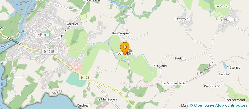 localisation de l'entreprise MONSIEUR ERIC PASQUIER  PLOUGOUMELEN