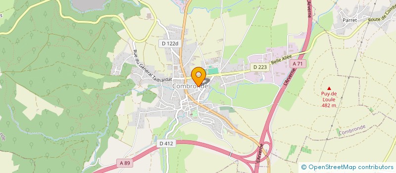 localisation de l'entreprise MONSIEUR ERIC PASSARELLI  COMBRONDE