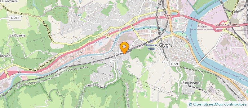 localisation de l'entreprise MONSIEUR ERIC PASSI  GIVORS