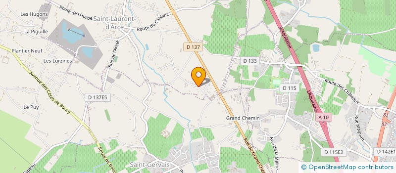 localisation de l'entreprise MONSIEUR ERIC PATRICK VINET  SAINT-LAURENT-D'ARCE