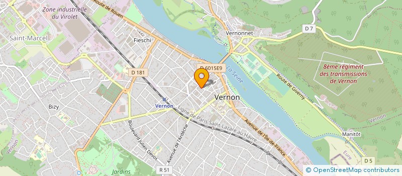 localisation de l'entreprise MONSIEUR ERIC PAUL  VERNON