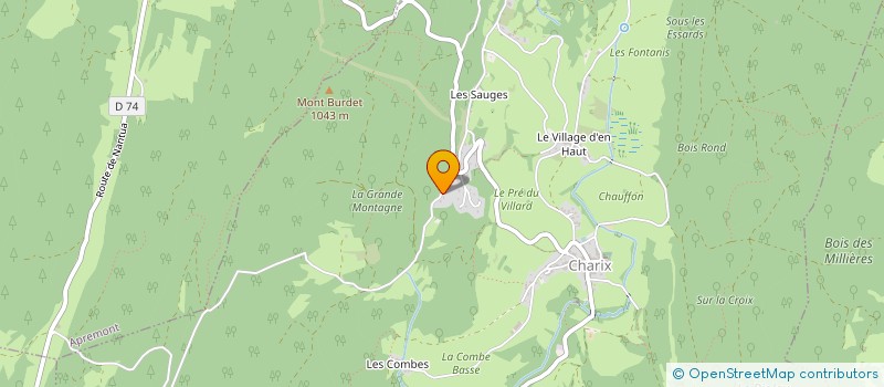 localisation de l'entreprise MONSIEUR ERIC PAUL  BELLEYDOUX