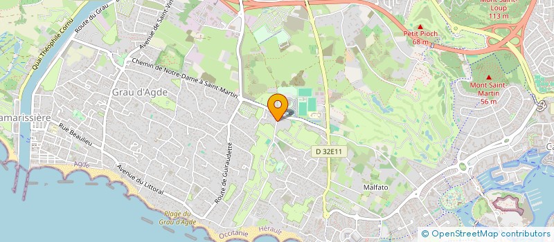 localisation de l'entreprise MONSIEUR ERIC PAVET  AGDE