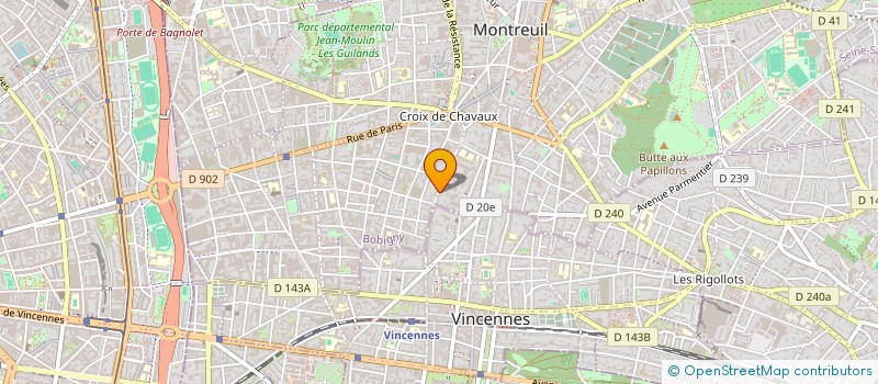 localisation de l'entreprise MONSIEUR ERIC PAVIE à MONTREUIL