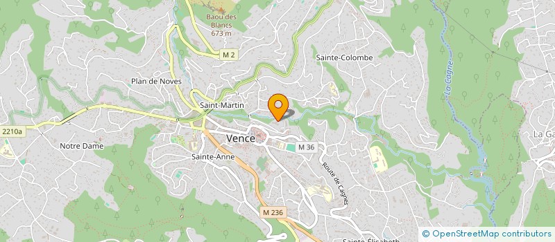 localisation de l'entreprise MONSIEUR ERIC PAZZAGLIA à VENCE