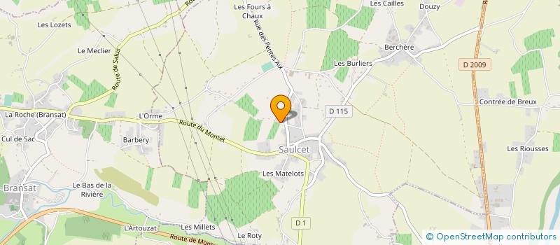 localisation de l'entreprise MONSIEUR ERIC PELISSIER à SAULCET