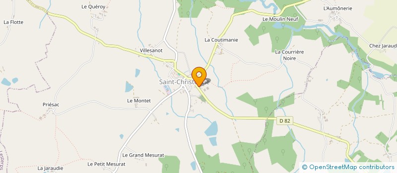 localisation de l'entreprise MONSIEUR ERIC PELLADEAUD à SAINT-CHRISTOPHE