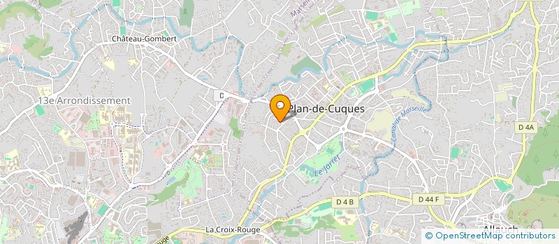 localisation de l'entreprise MONSIEUR ERIC PELLECUER  PLAN-DE-CUQUES