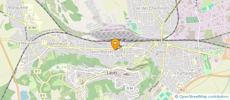 localisation de l'entreprise MONSIEUR ERIC PELLEGRINI  LAON