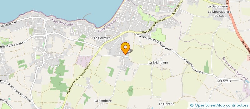 localisation de l'entreprise MONSIEUR ERIC PELLERIN à LA PLAINE-SUR-MER