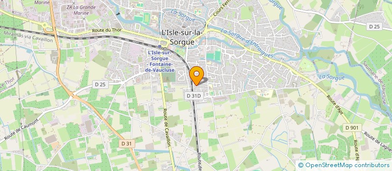 localisation de l'entreprise MONSIEUR ERIC PELTIER  L'ISLE-SUR-LA-SORGUE