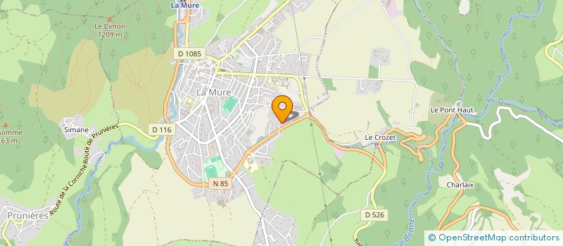 localisation de l'entreprise MONSIEUR ERIC PELTIER  LA MURE