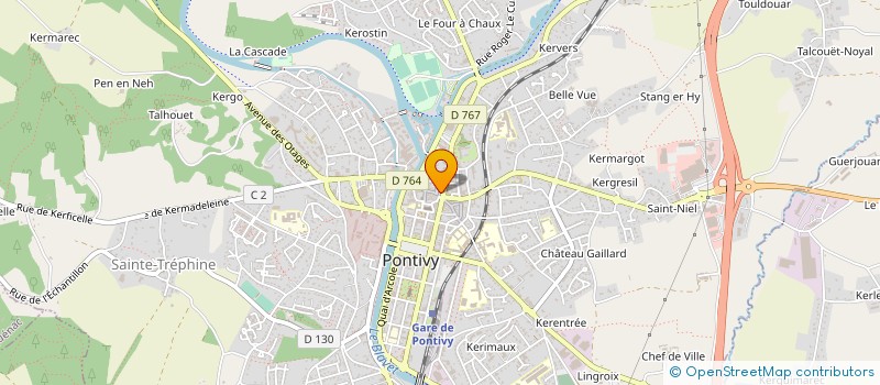 localisation de l'entreprise MONSIEUR ERIC PERENNES  PONTIVY