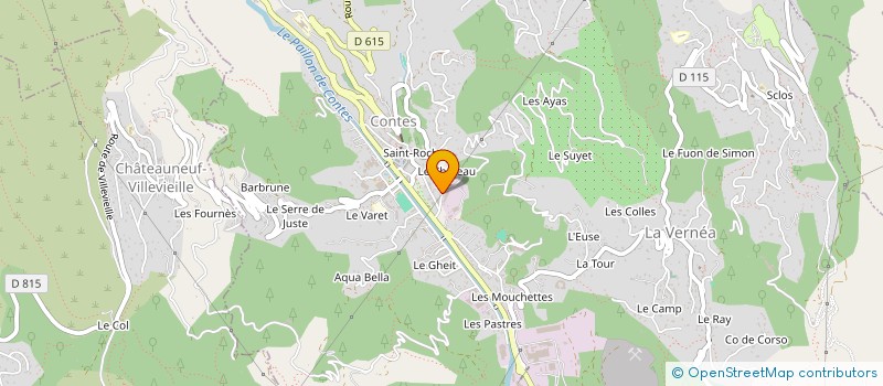 localisation de l'entreprise MONSIEUR ERIC PERETTI  CONTES