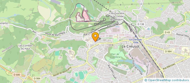 localisation de l'entreprise MONSIEUR ERIC PERNIN  LE CREUSOT