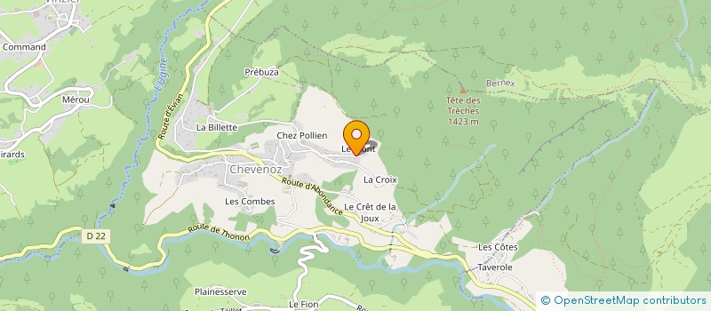 localisation de l'entreprise MONSIEUR ERIC PERRIN à THONON-LES-BAINS