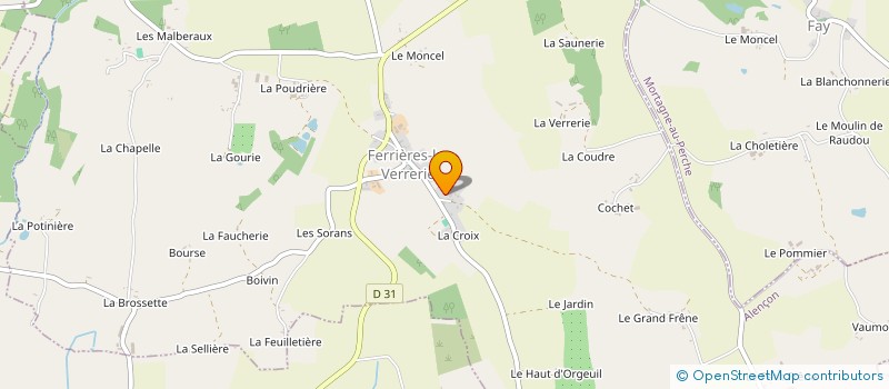 localisation de l'entreprise MONSIEUR ERIC PERRIN à FERRIERES-LA-VERRERIE