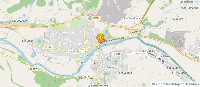 localisation de l'entreprise MONSIEUR ERIC PERRIN à SAINT-GAULTIER