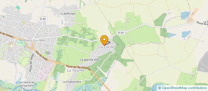 localisation de l'entreprise MONSIEUR ERIC PERROCHEAU à BREM-SUR-MER