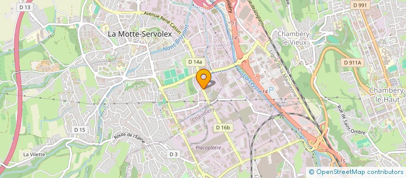 localisation de l'entreprise MONSIEUR ERIC PERROUD  LA MOTTE-SERVOLEX