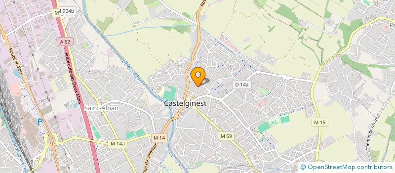 localisation de l'entreprise MONSIEUR ERIC PERRUSSAN  CASTELGINEST